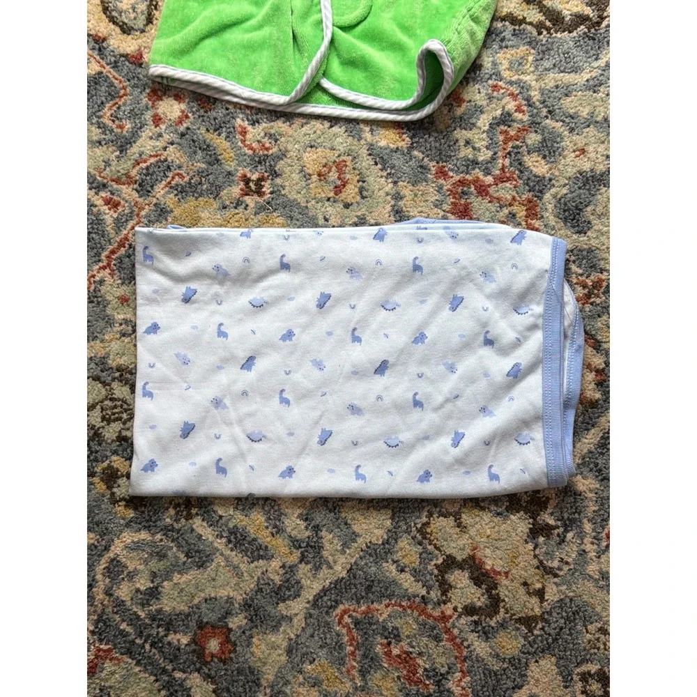 Little Brother Dinosaur Bundle Boys 0-9m Robe NB Sleepers Swaddle Blanket